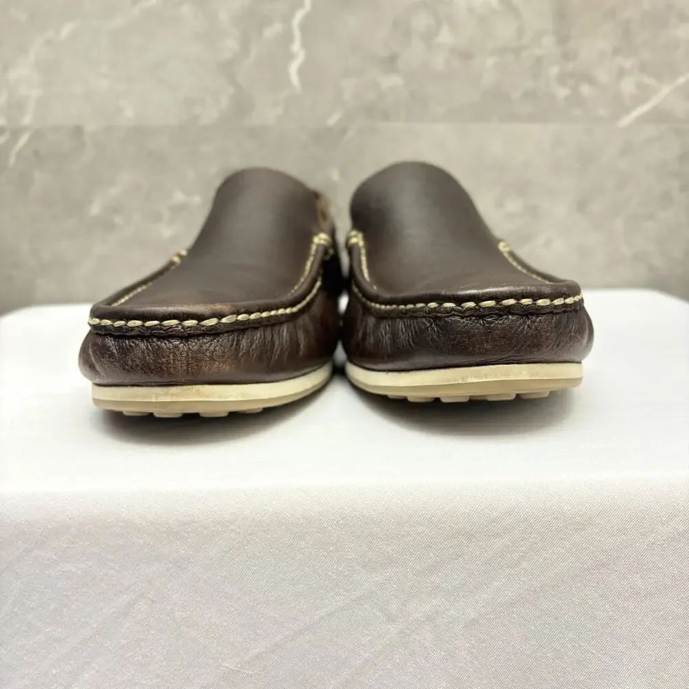 Allen Edmonds Loafers Brown Leather Slip On Moccasin Driving Shoes Mens Size 12D
